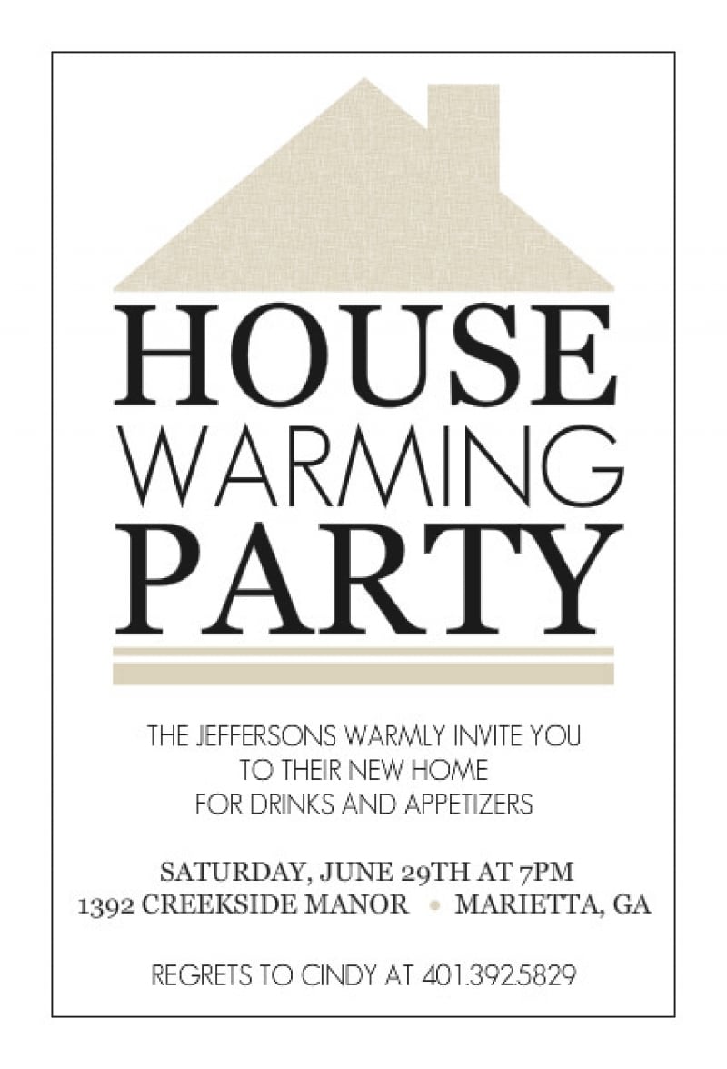 Housewarming Party Invite Template