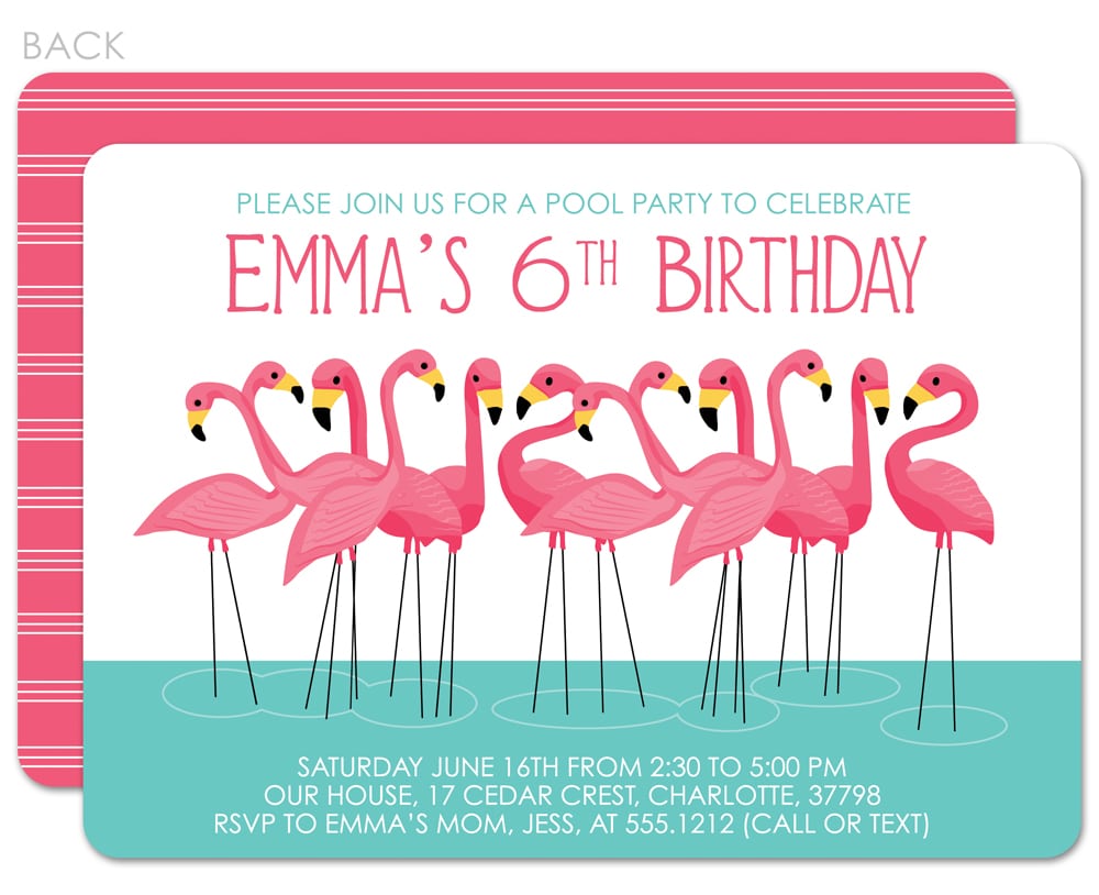 I Love This Flamingo Party Invitation  So Cute For A Birthday Or A