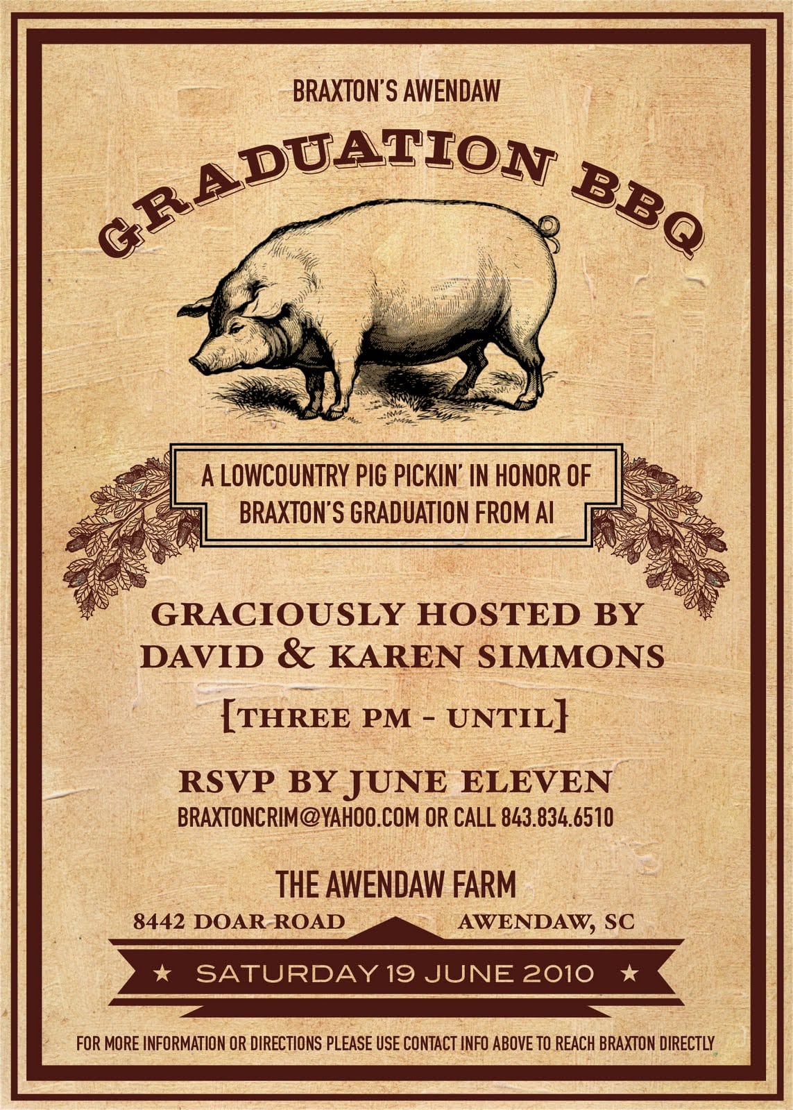 Inspiration  Alumni Pig Roast Next Year