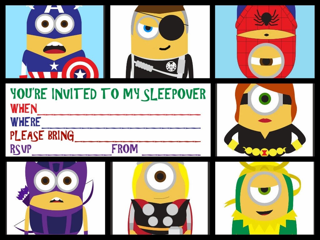 Invitations For Sleepover Party