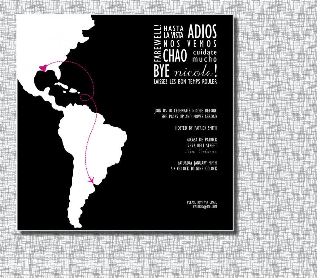Leaving Party Invitation Template
