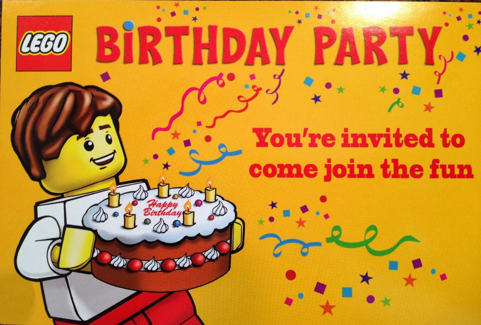 Lego Party Invitations Templates Ideas