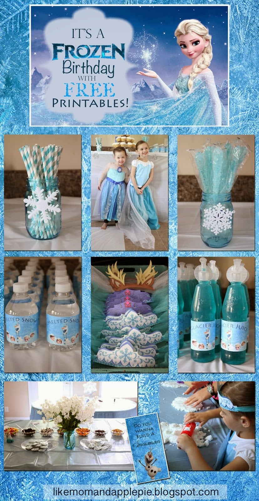 Like Mom And Apple Pie  Frozen Birthday Party And Free Printables