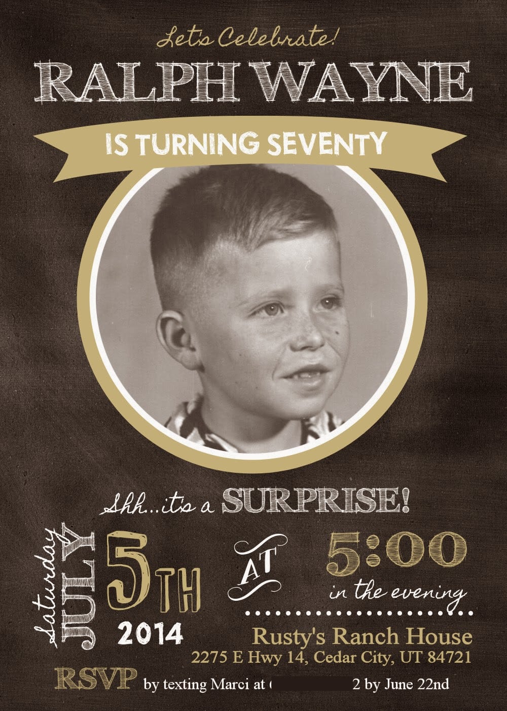 Marci Coombs  Dad's 70th Surprise Birthday Party!