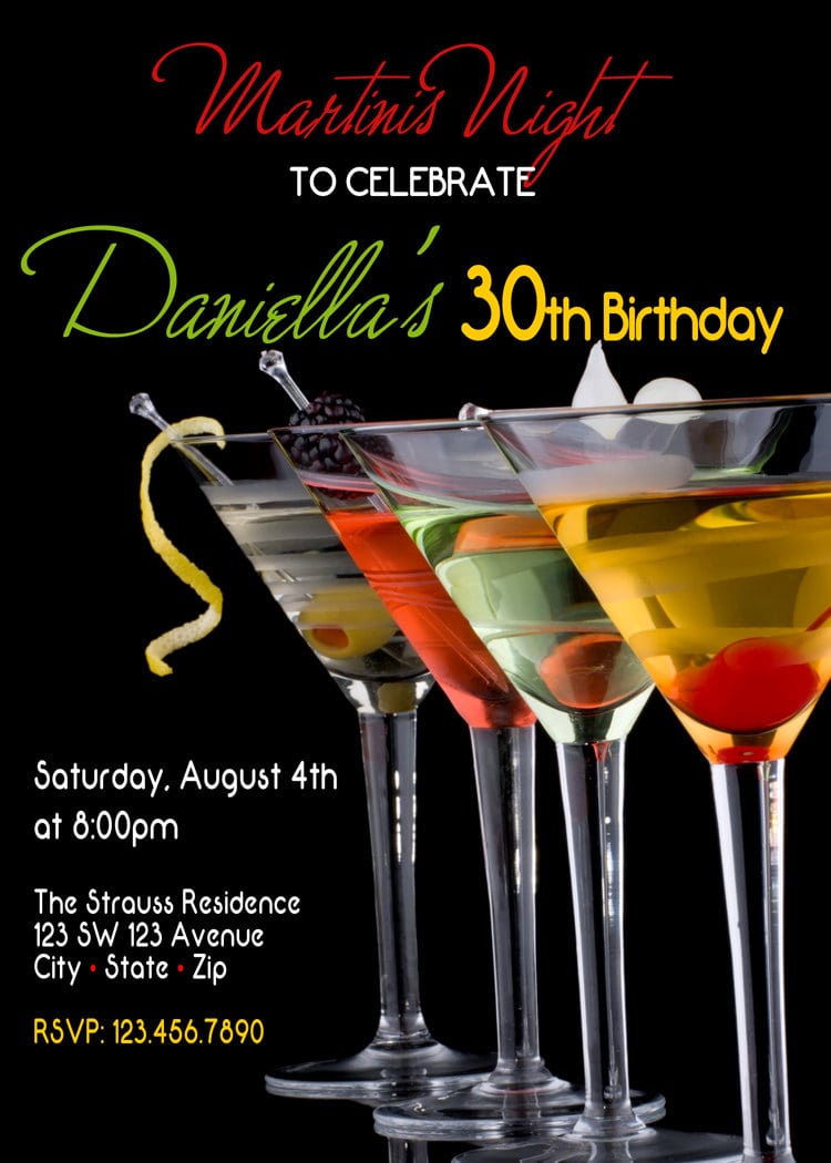 Martini Invitation
