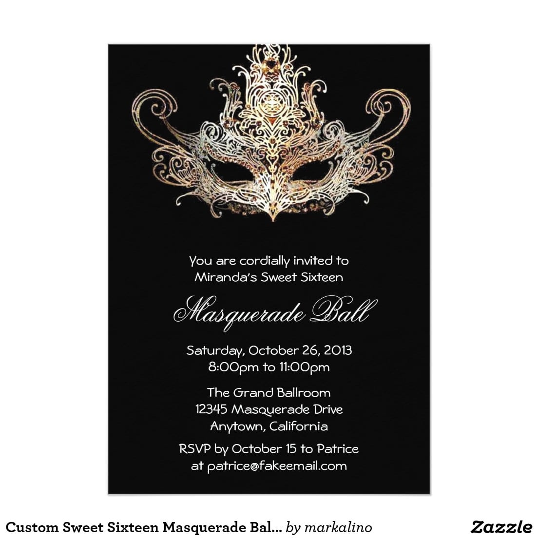 Masquerade Ball Invitations