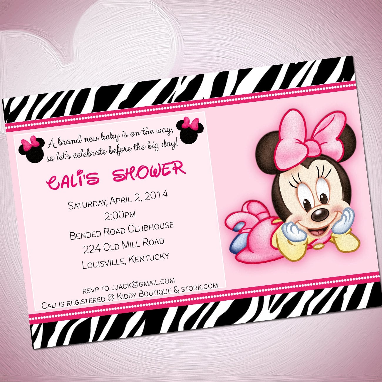 Minnie Mouse Baby Shower Invitations Party City