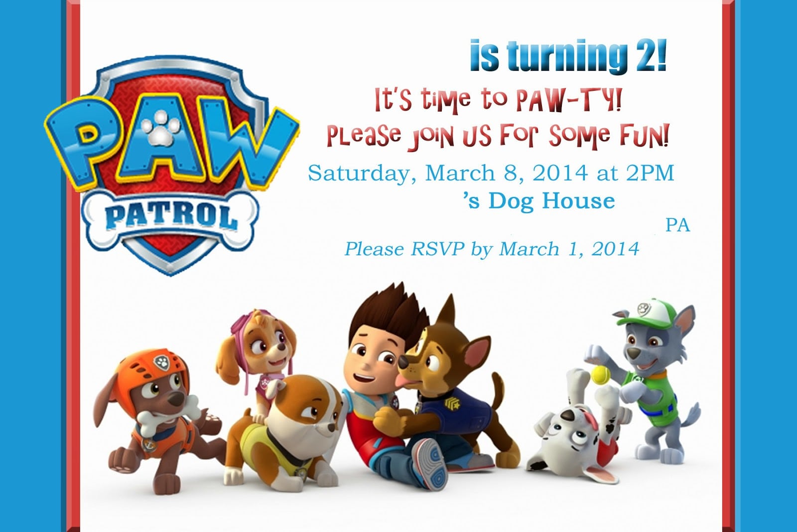 Mom's Tot School  Paw Patrol   Puppy Party!