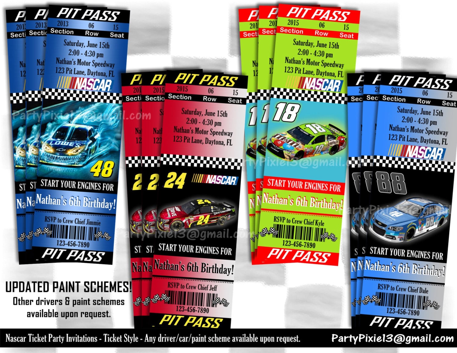 Nascar Invitations