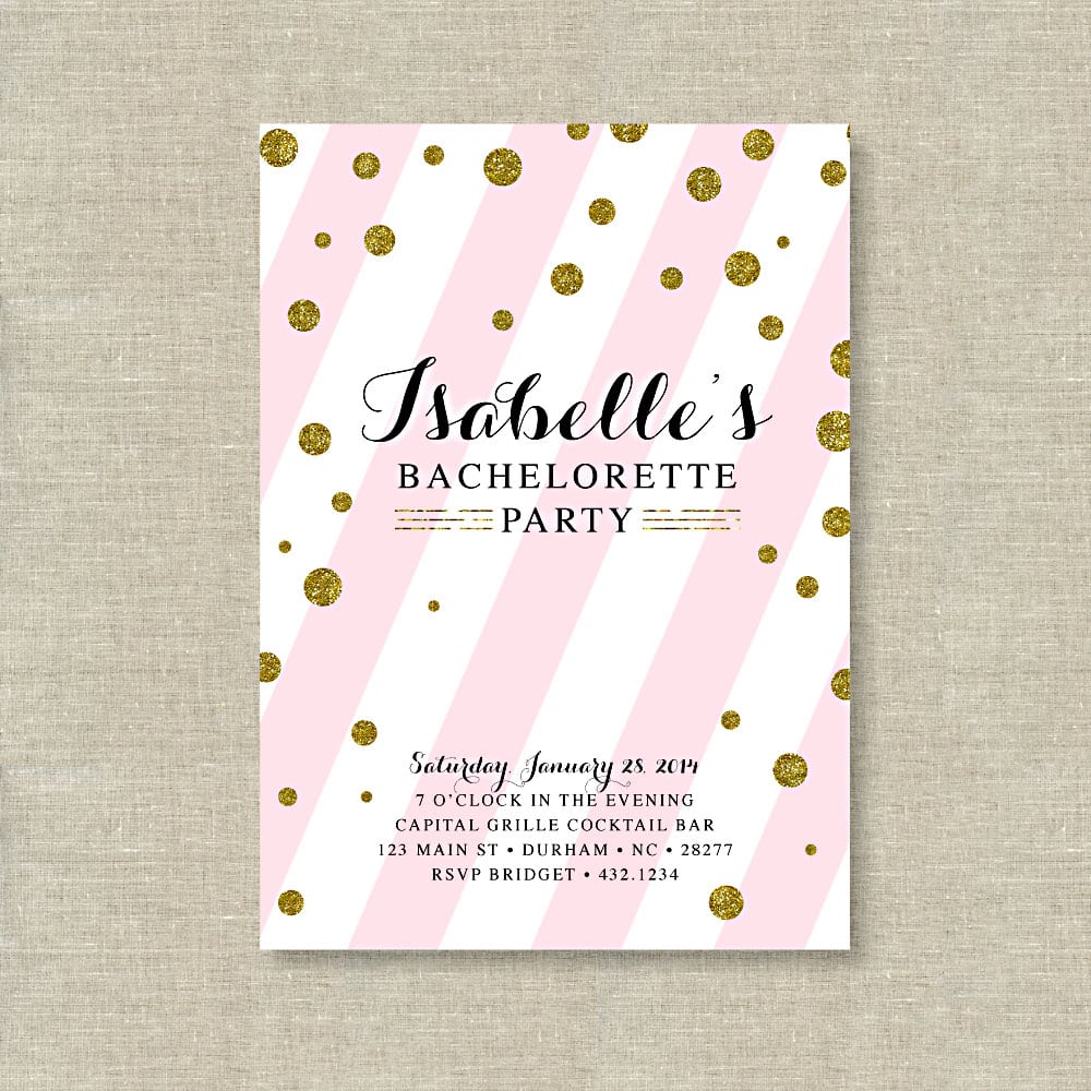 New Bridal Shower And Bachelorette Party Invitations