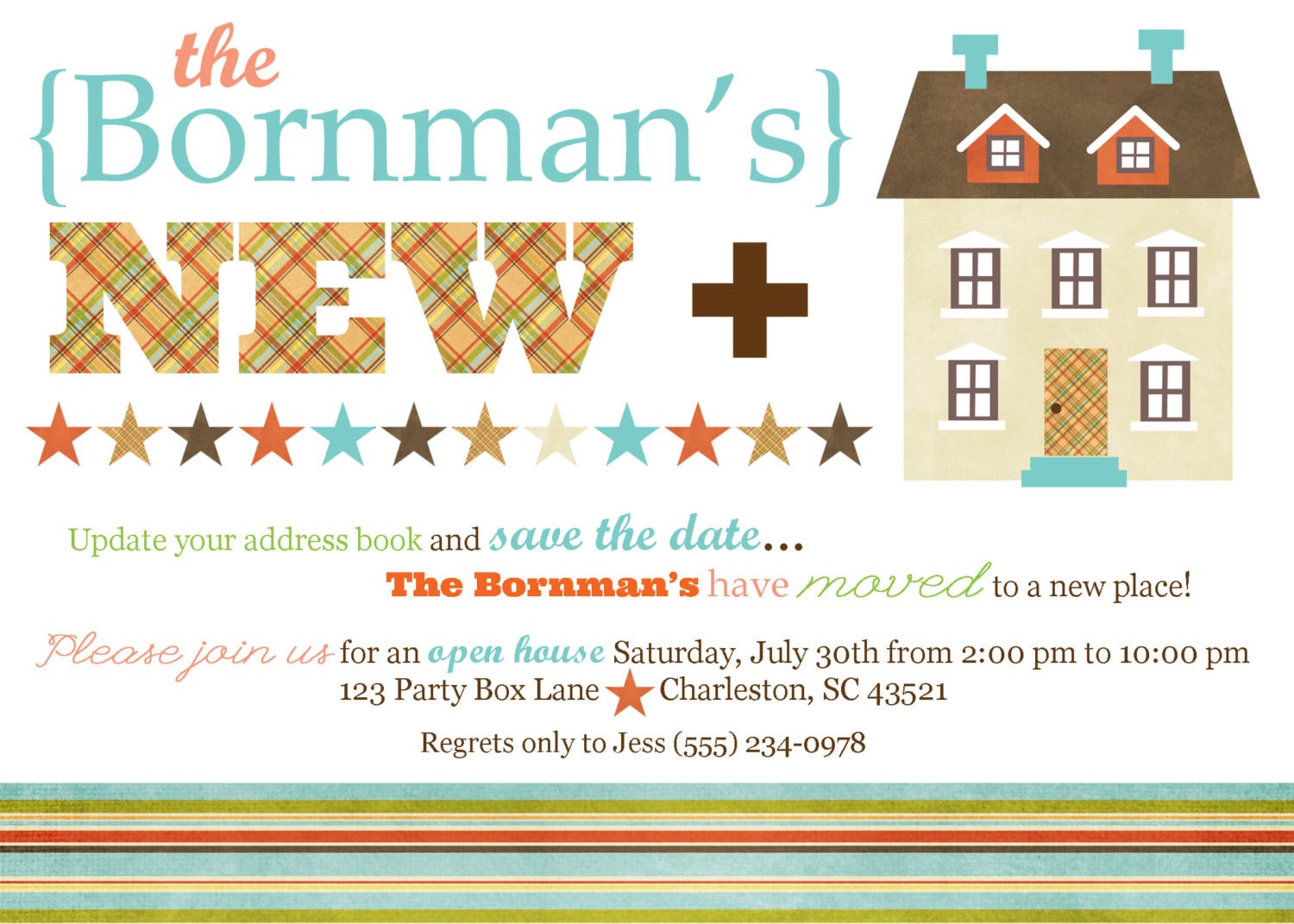 New Home Open House Party Invite 20 Printed 5 X7