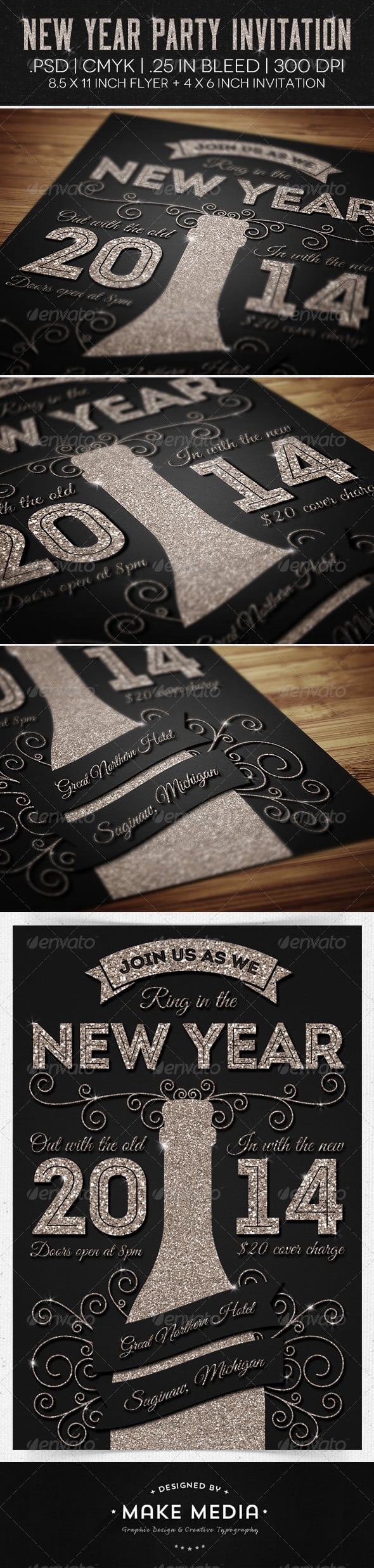 New Year Party Flyer & Invitation