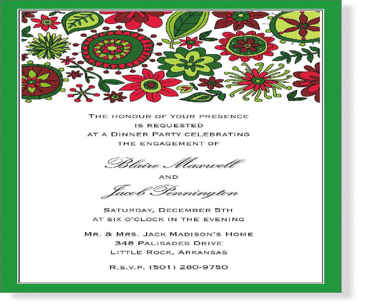 New Years Eve Family Party Invitation Wording