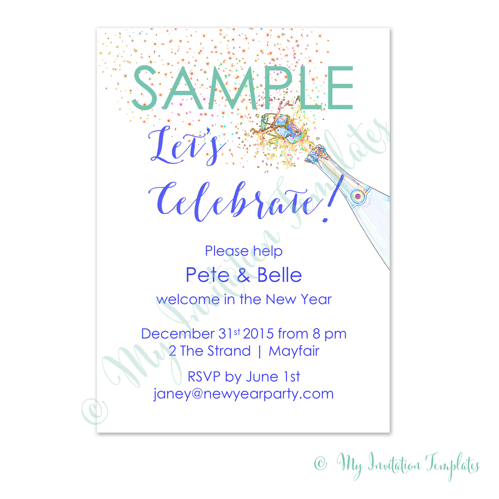 New Years Eve Party Invitation Templates Free