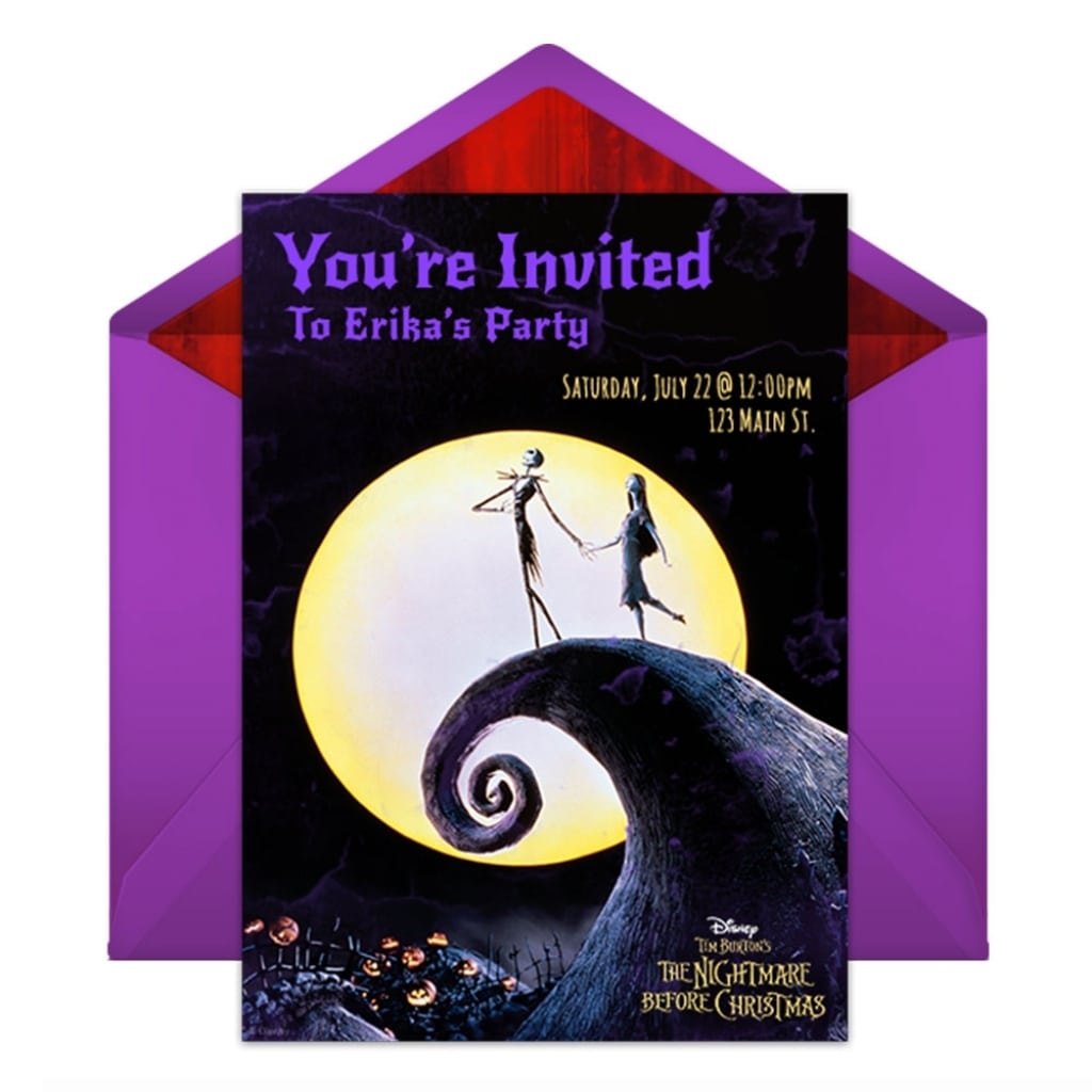 Nightmare Before Christmas Birthday Invitations