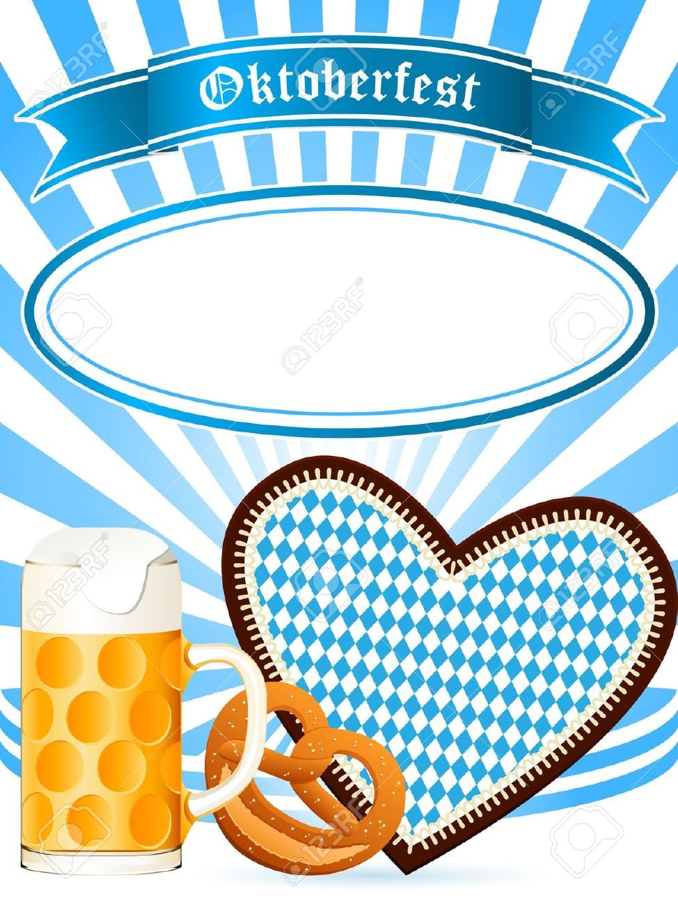 Oktoberfest Party Invitation Royalty Free Cliparts, Vectors, And