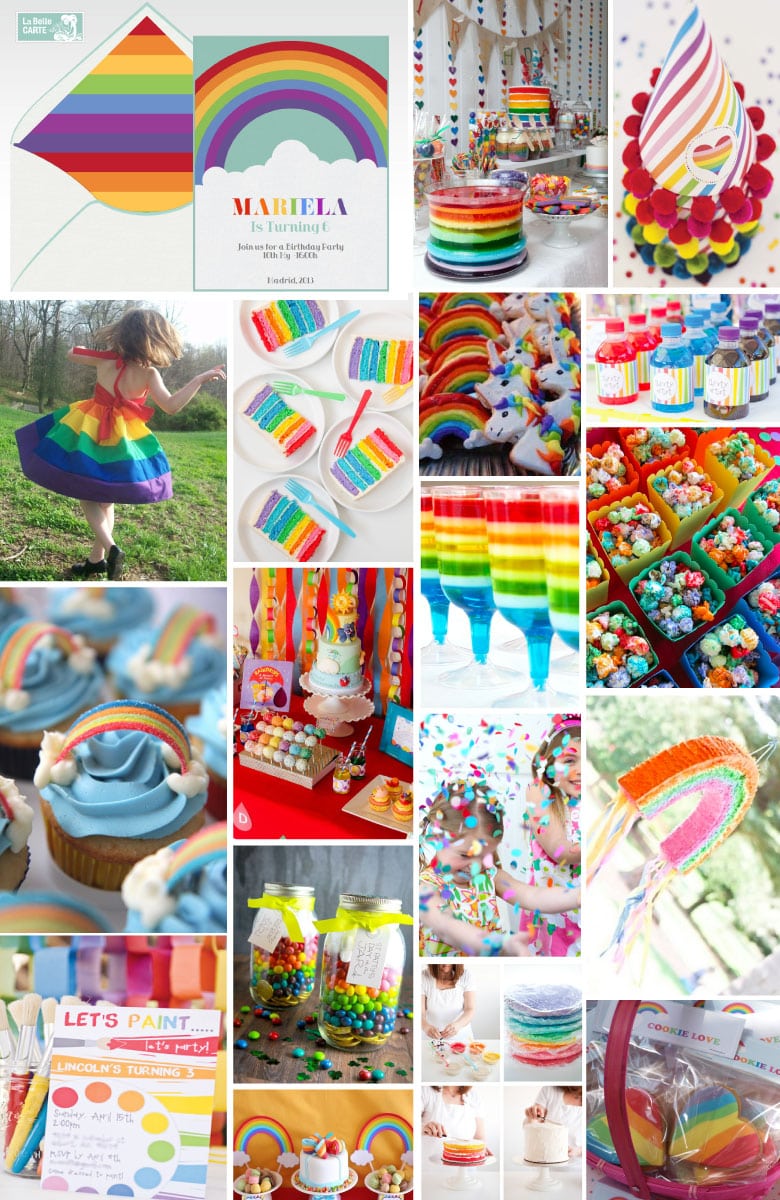 Online Invitations And Birthday Party Ideas For Children  Rainbow