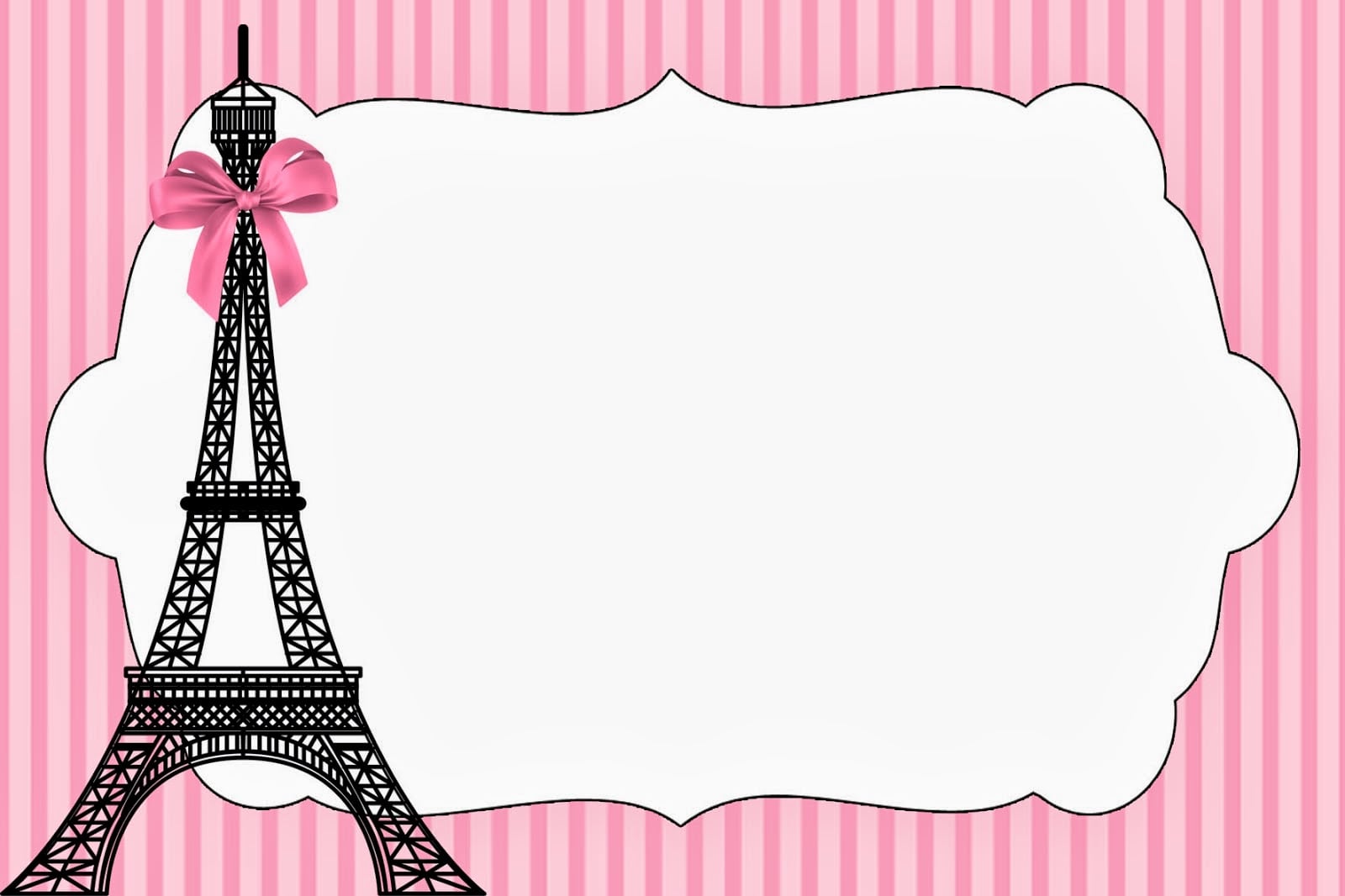 Paris  Invitations And Free Party Printables