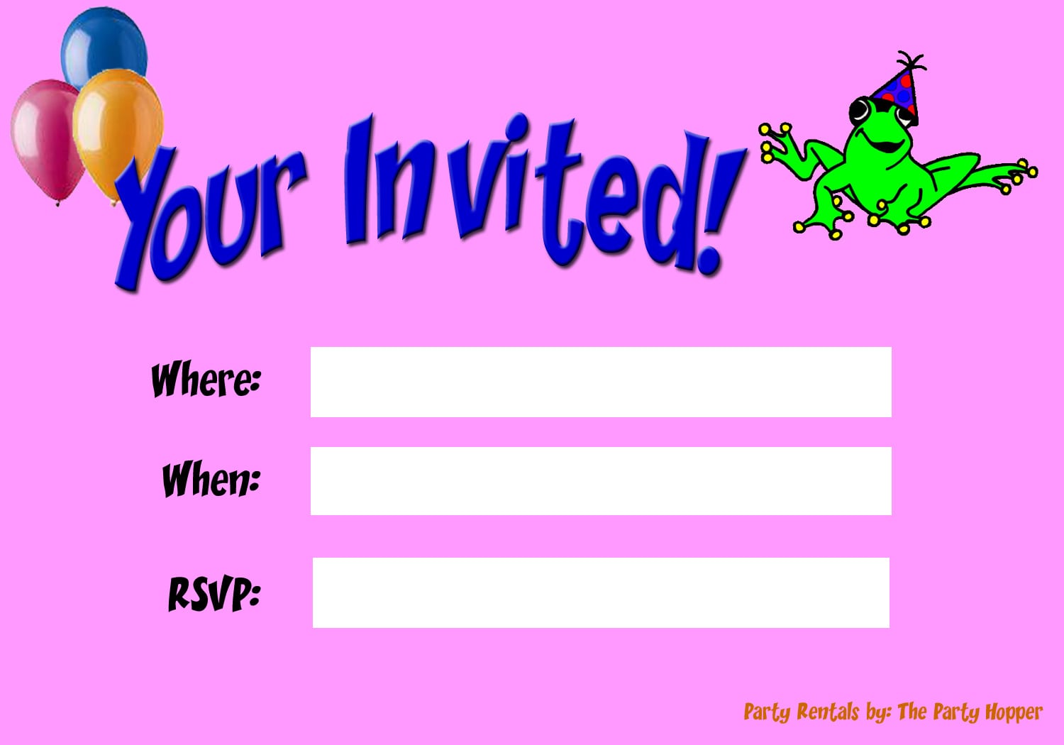 Party Invitations Online