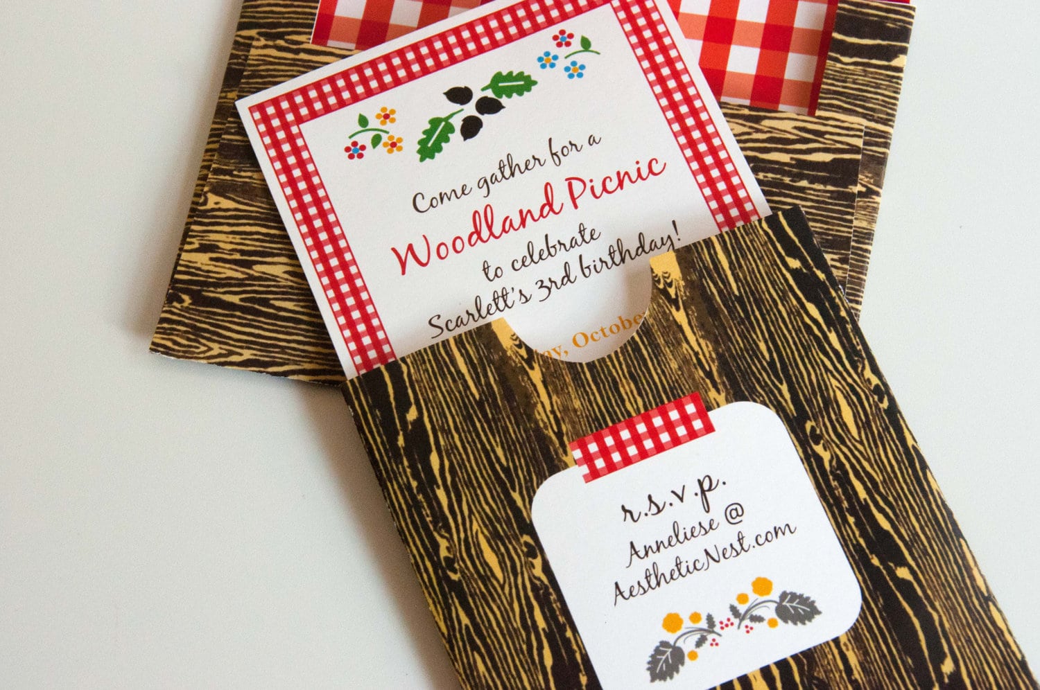Party Printables (editable Text)  Woodland Picnic Party With