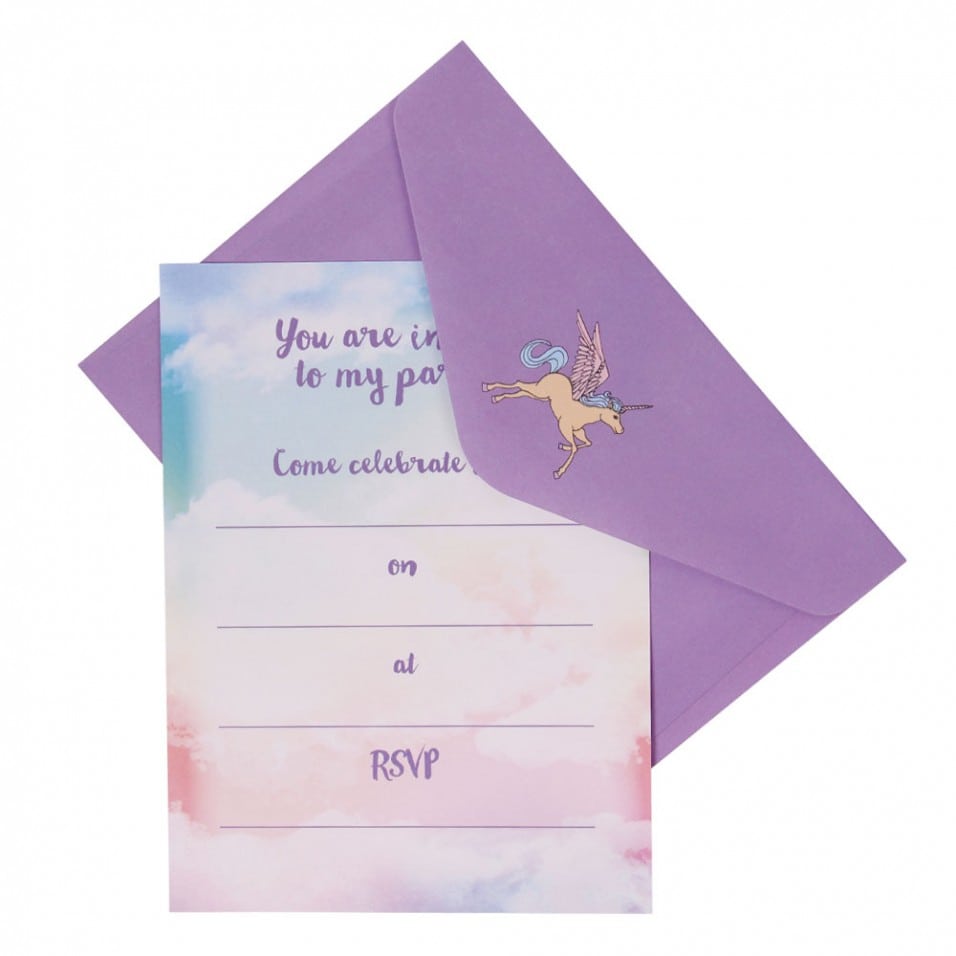 Pastel Cloud Party Invitations