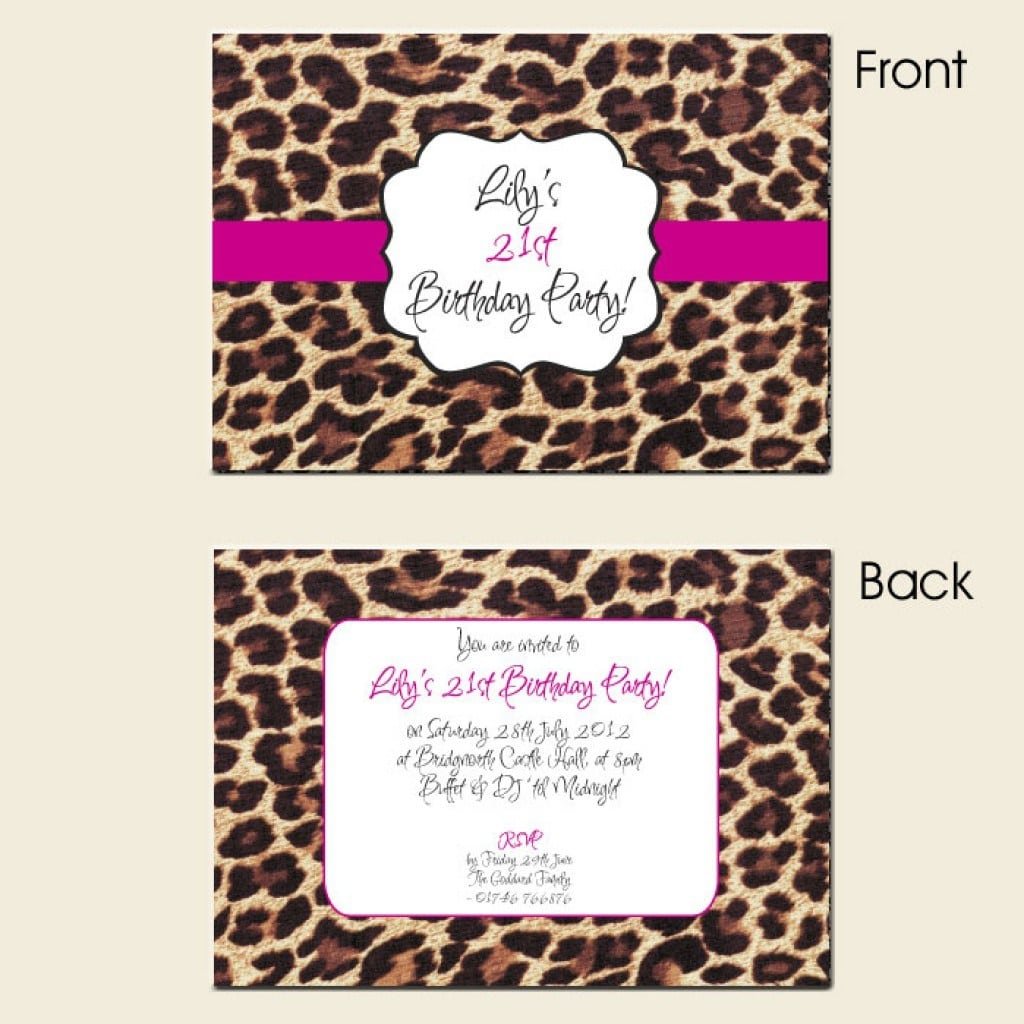 Photo   21st Party Invitation Templates Images