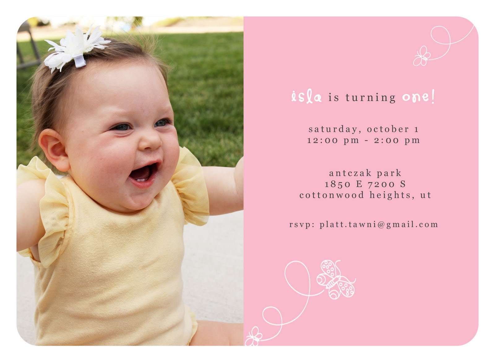 Photo   Free First Birthday Invitations Templates Images