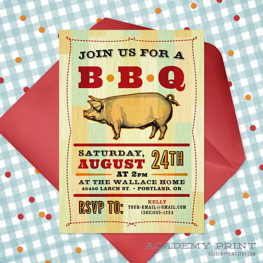 Pig Roast Invitation