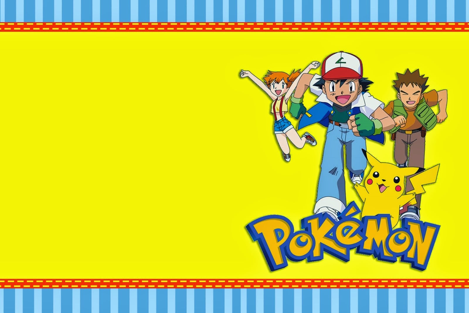 Pokemon Birthday Party Invitations Templates