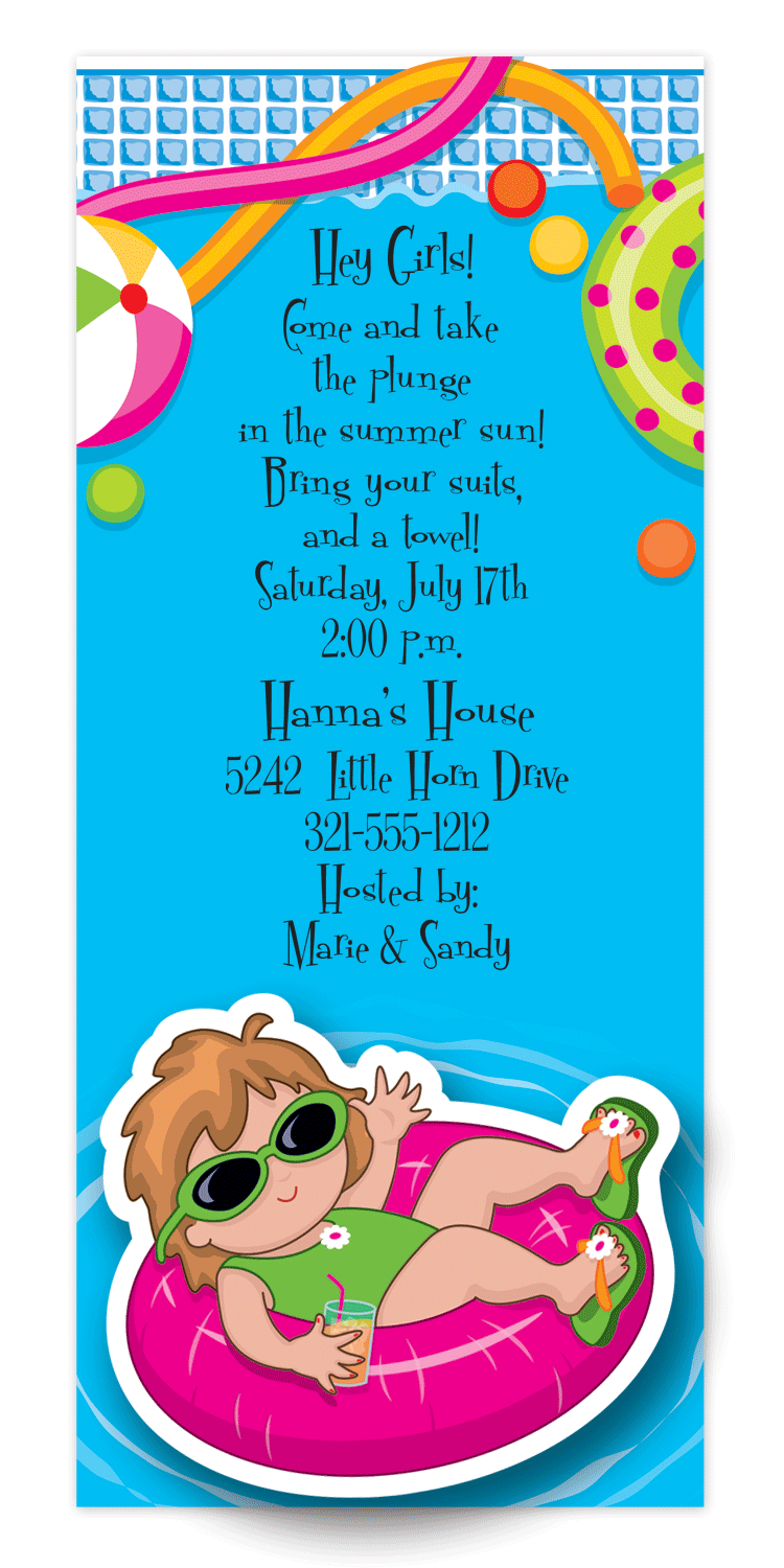 Pool Party Invitation