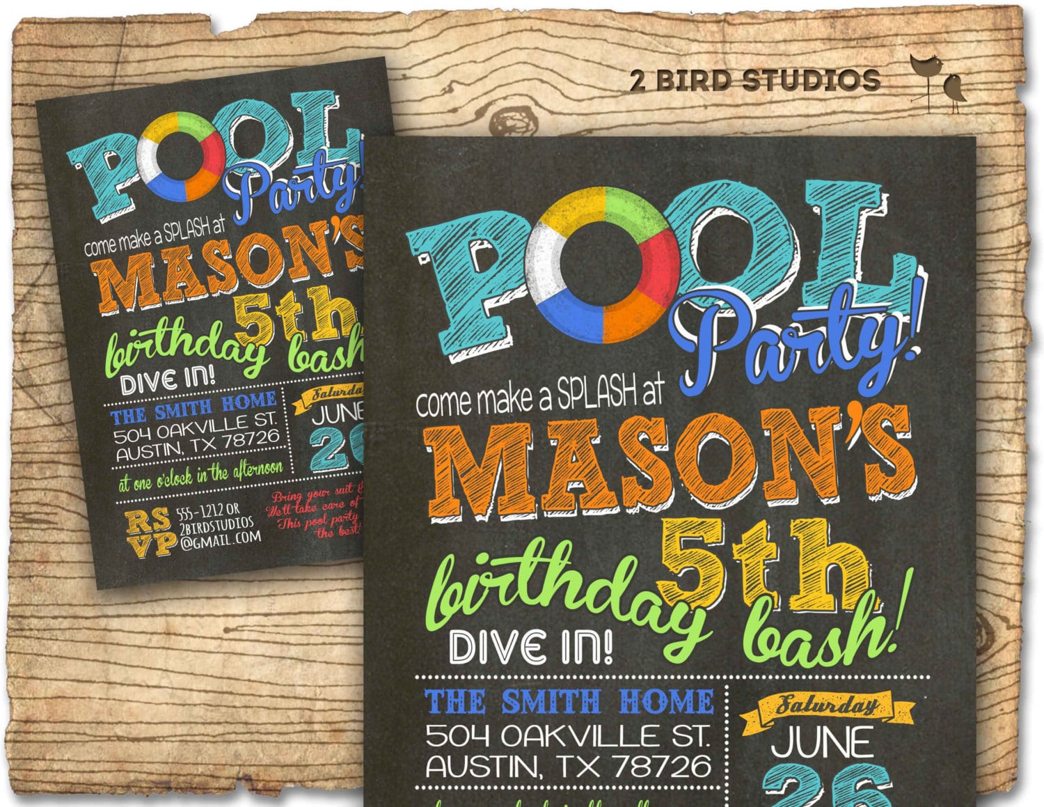 Pool Party Invitation Summer Birthday Invitation For Pool