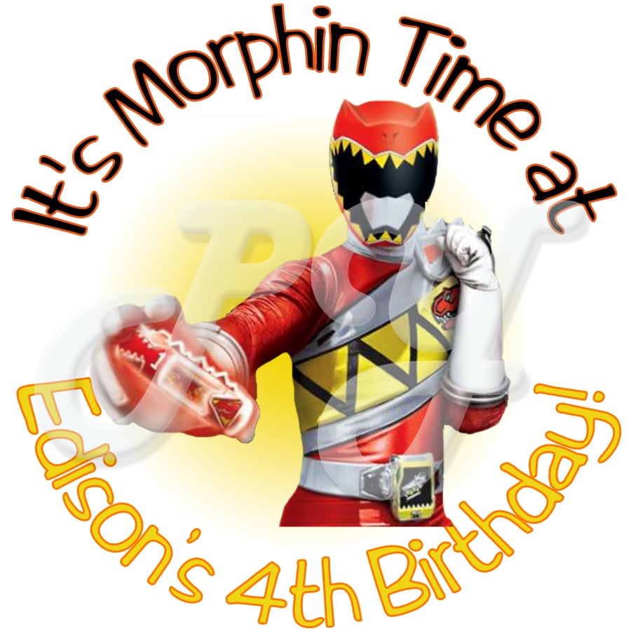 Power Rangers Dino Charge Personalized Stickers