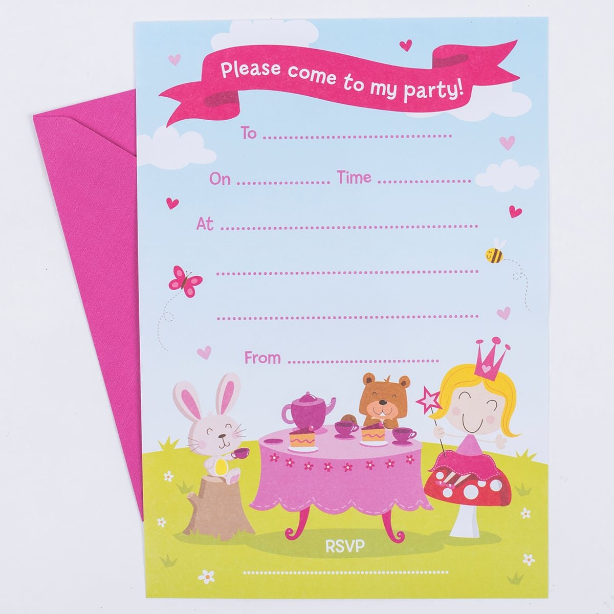 Princess Party Invitations, Pack Of 20
