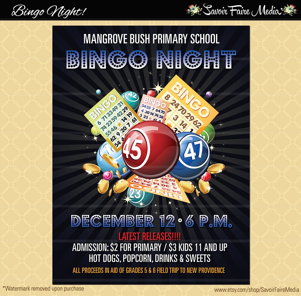 Printable Bingo Border  Use The Border In Microsoft Word Or Other