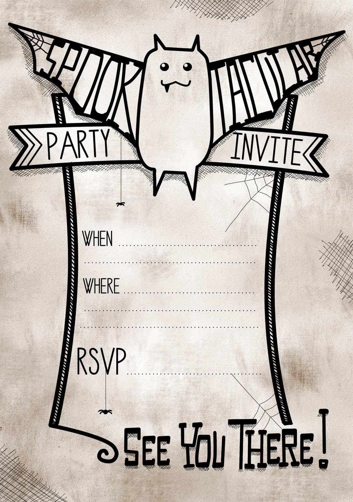 Printable Halloween Party Invitations