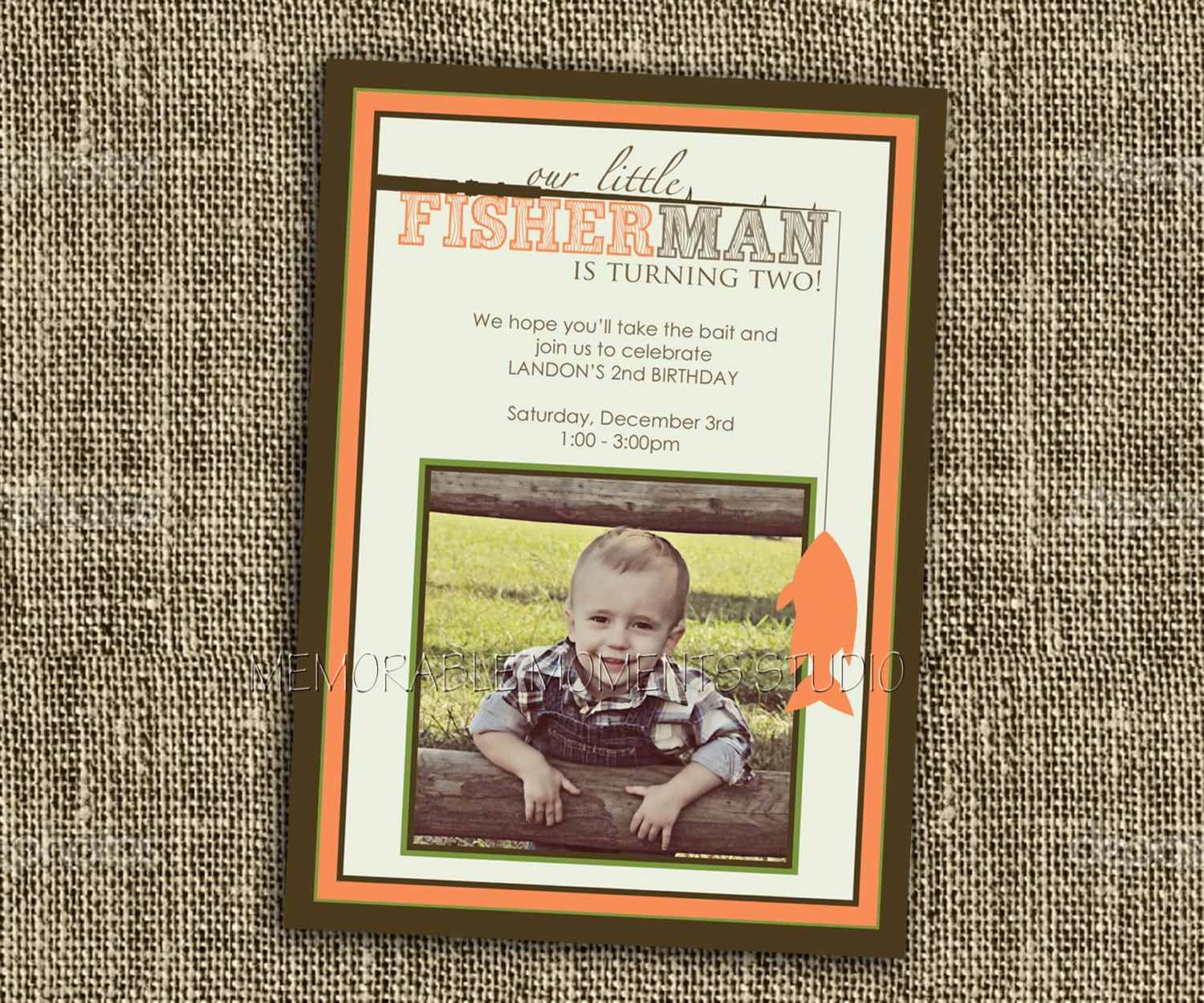 Printable Invitations Gone Fishing Birthday Or Party Invitation