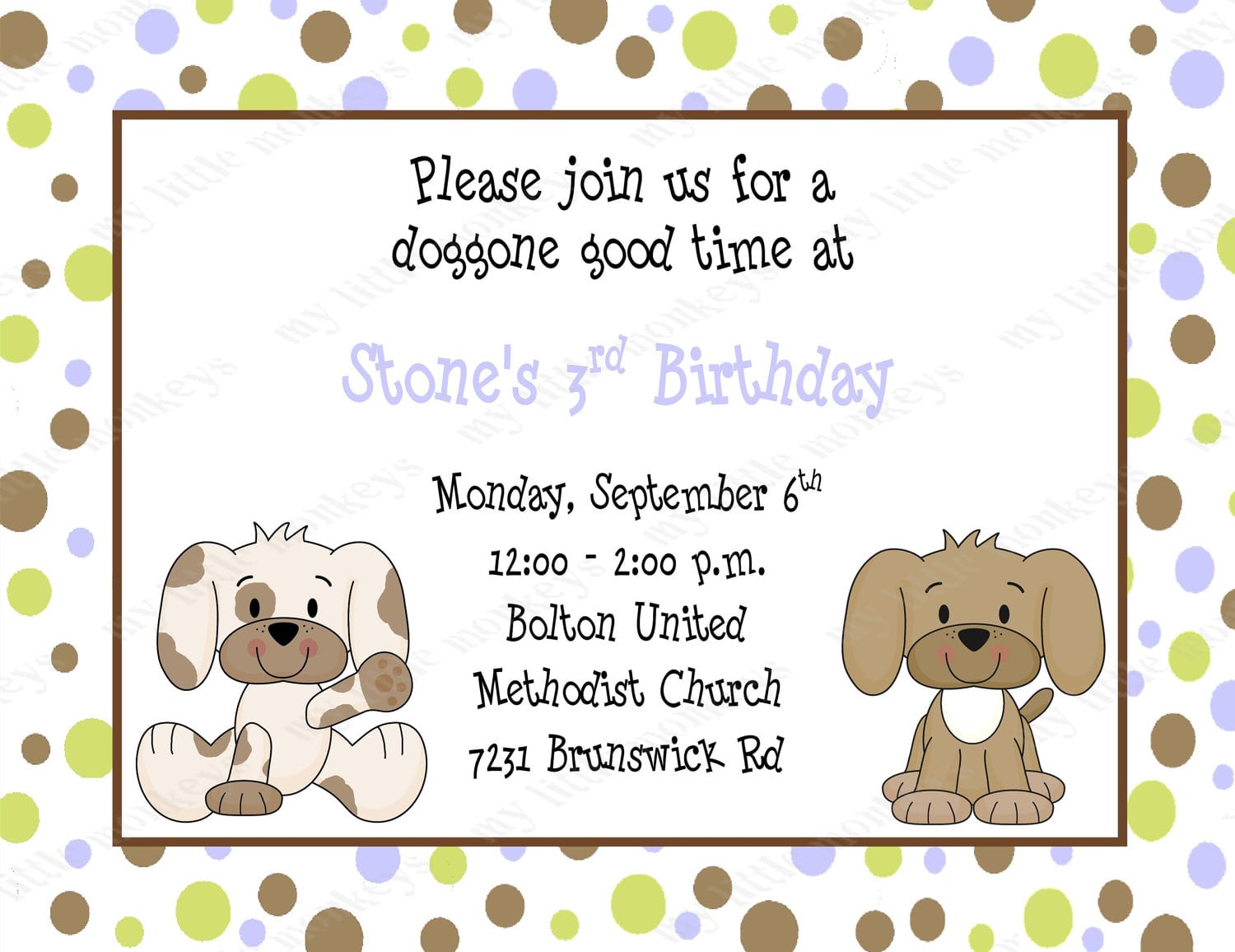 Puppy Birthday Invitations   Ukrobstep Com