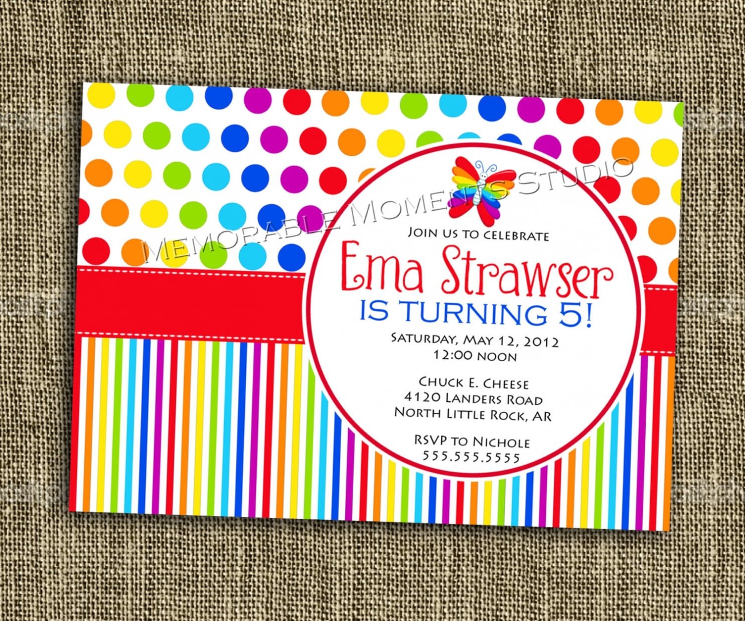 Rainbow Party Invitations For Your Inspiration