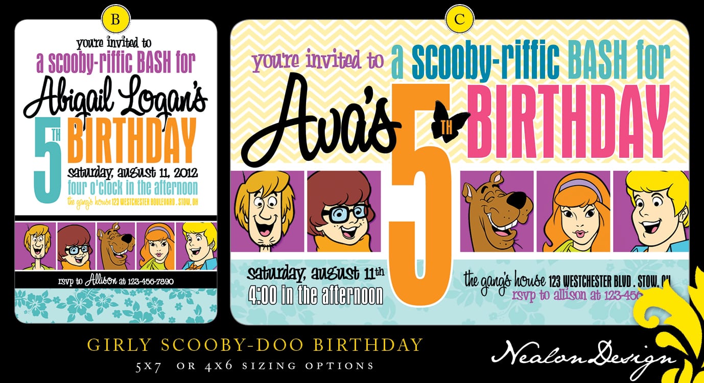 Scooby Doo Invitations