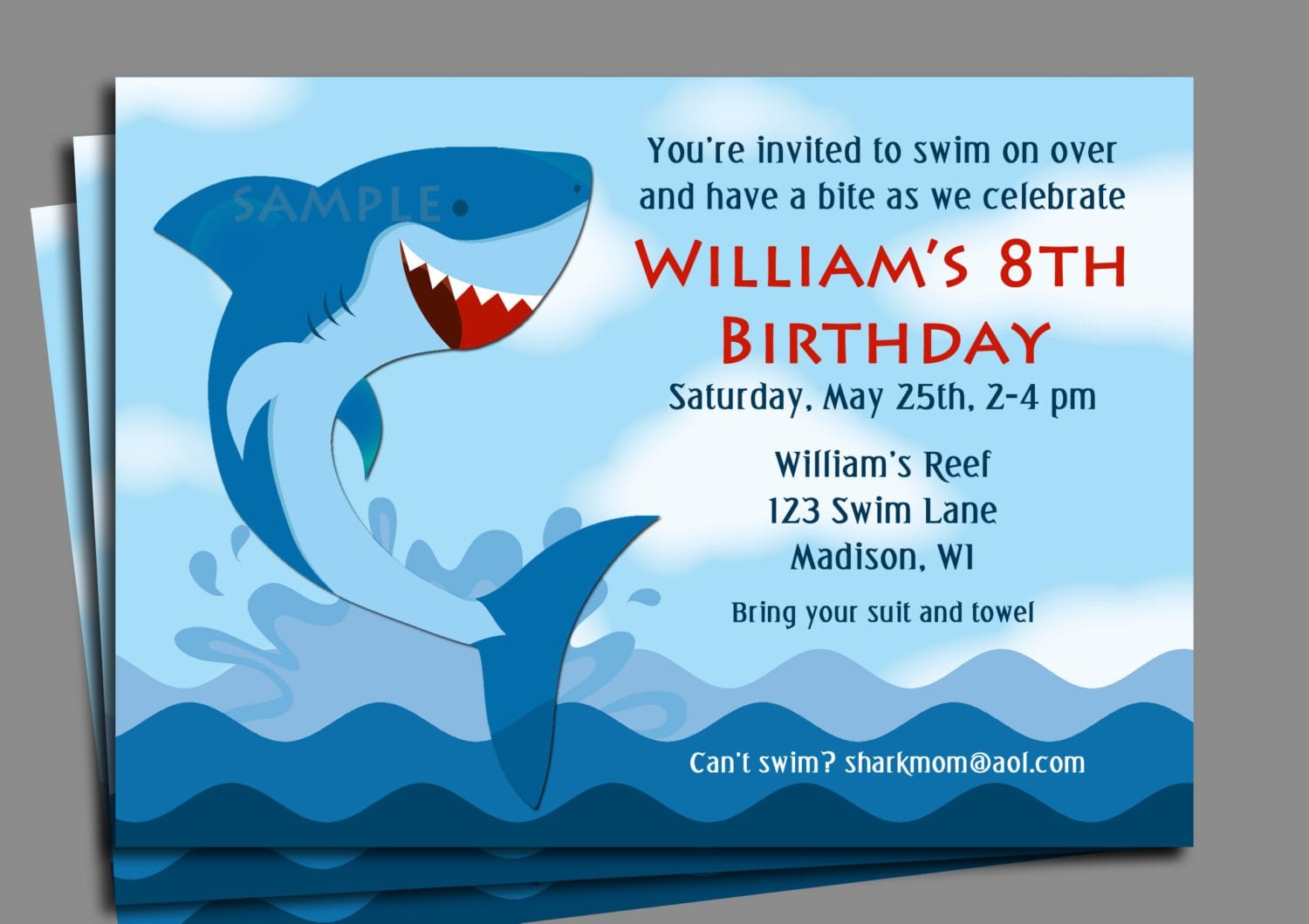 Shark Invitation