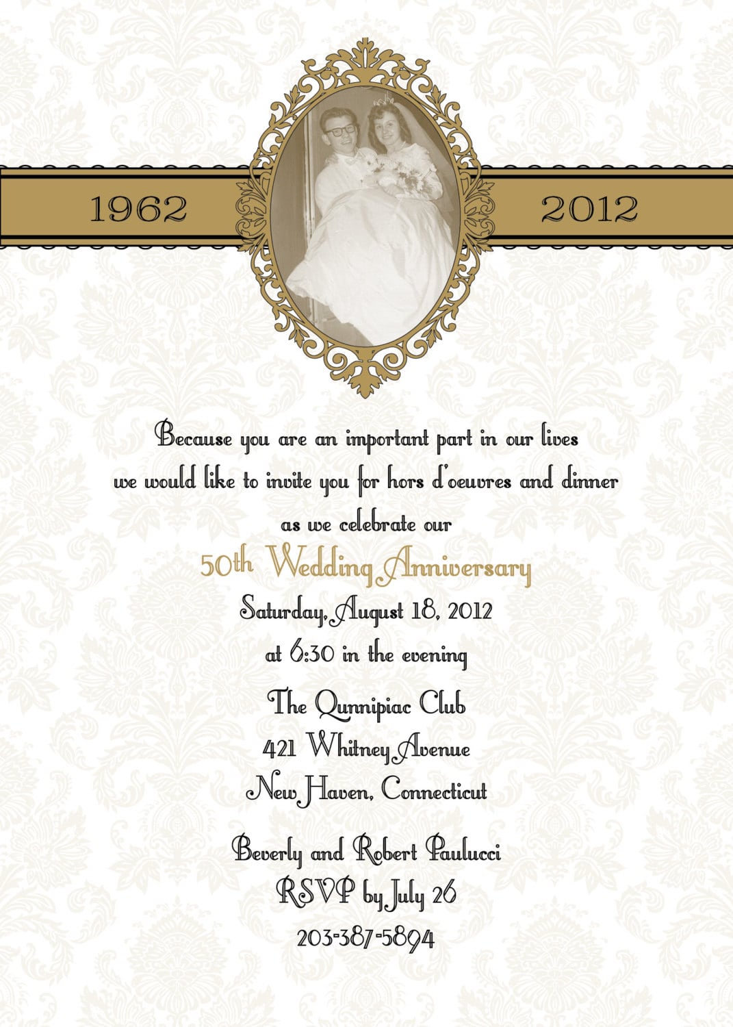 Silver Wedding Anniversary Party Invitations