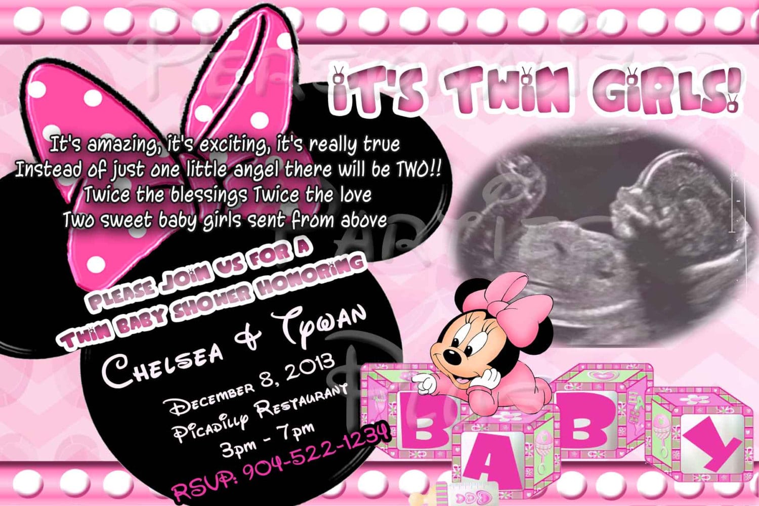 Similiar Minnie Mouse Baby Shower Invitation Keywords