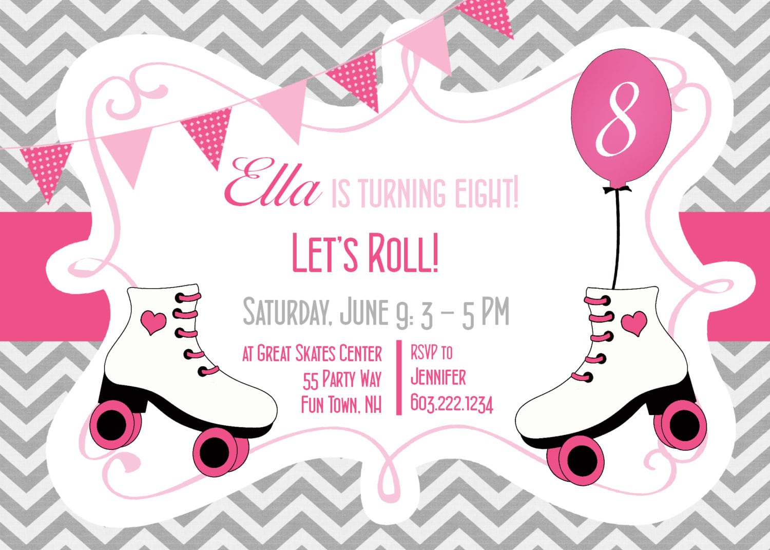 Skate Party Invitations