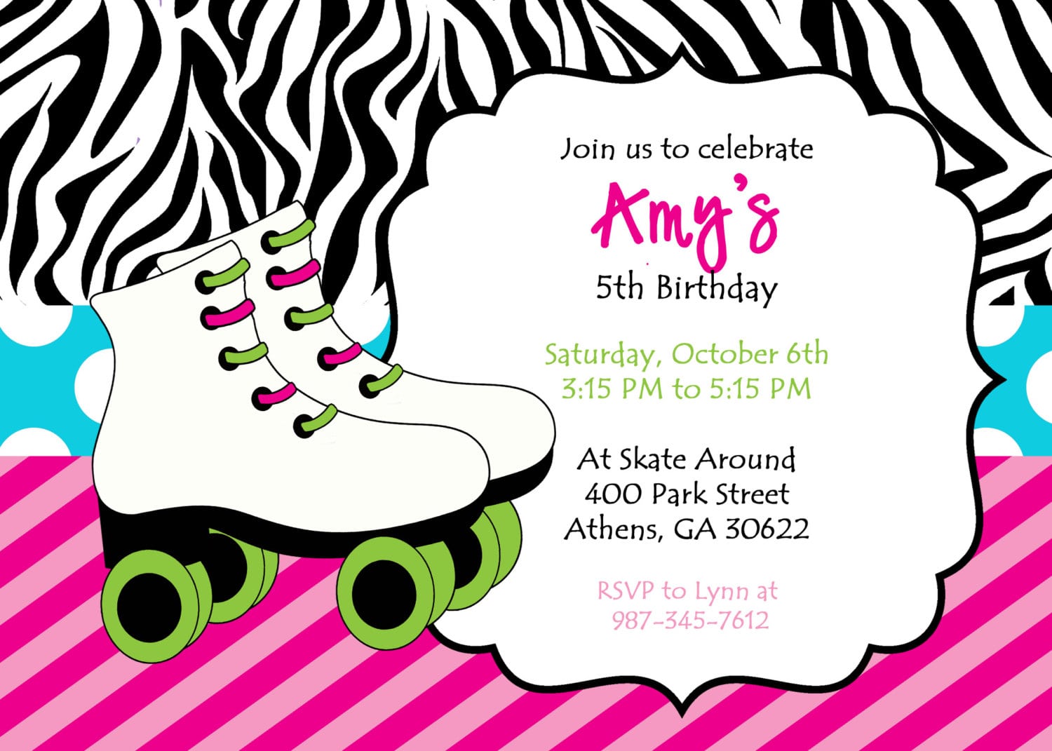 Skating Party Invitations