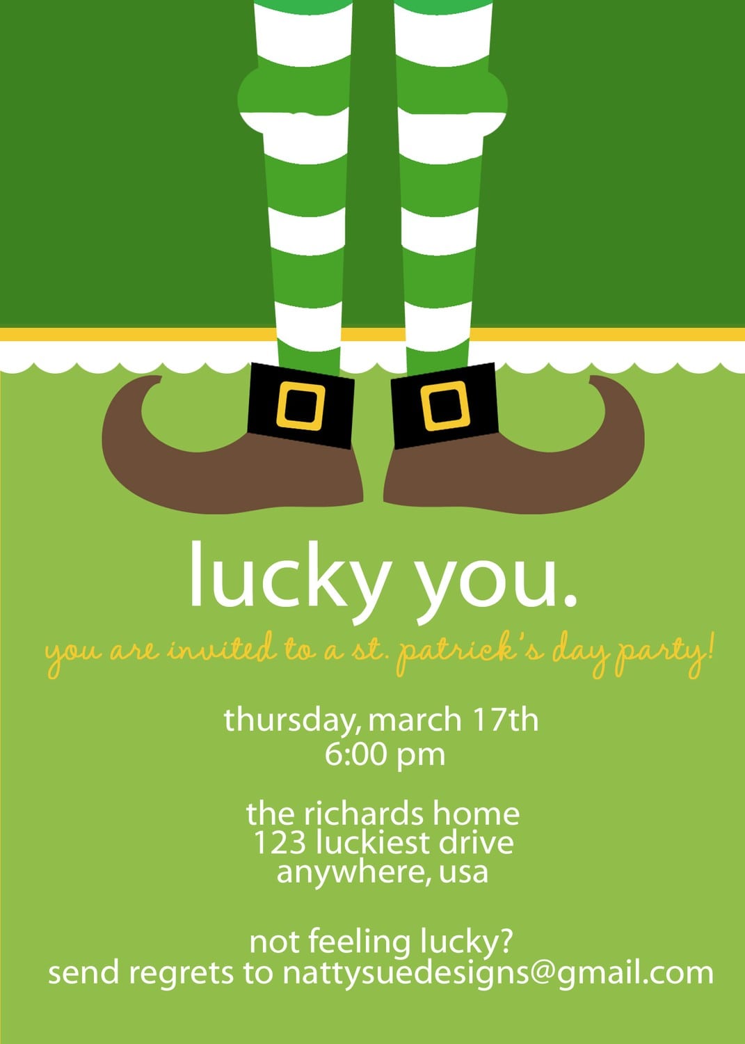 St  Patrick's Day Party Invitation