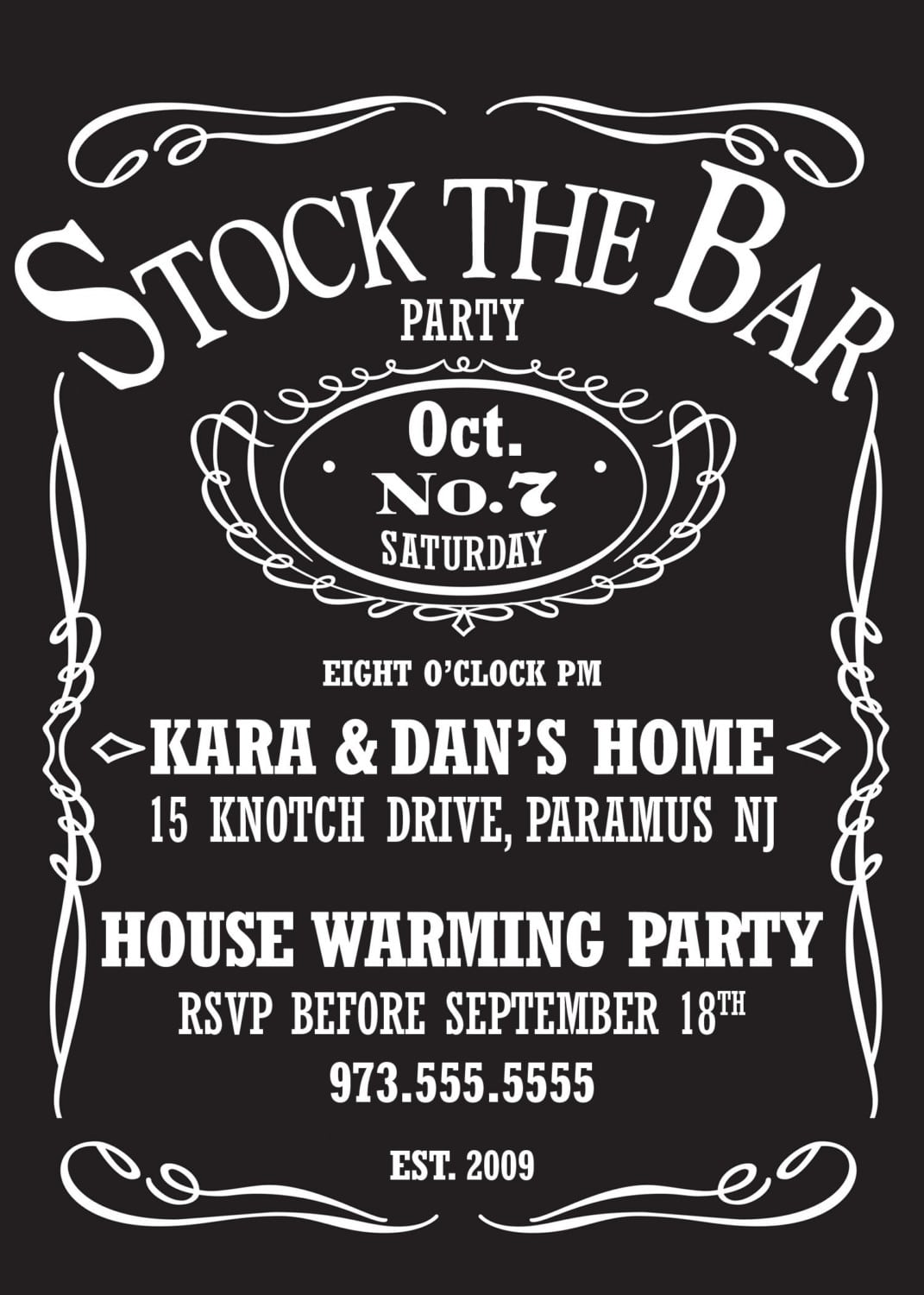 Stock The Bar Party For A Wedding Shower (perhaps For The Boys