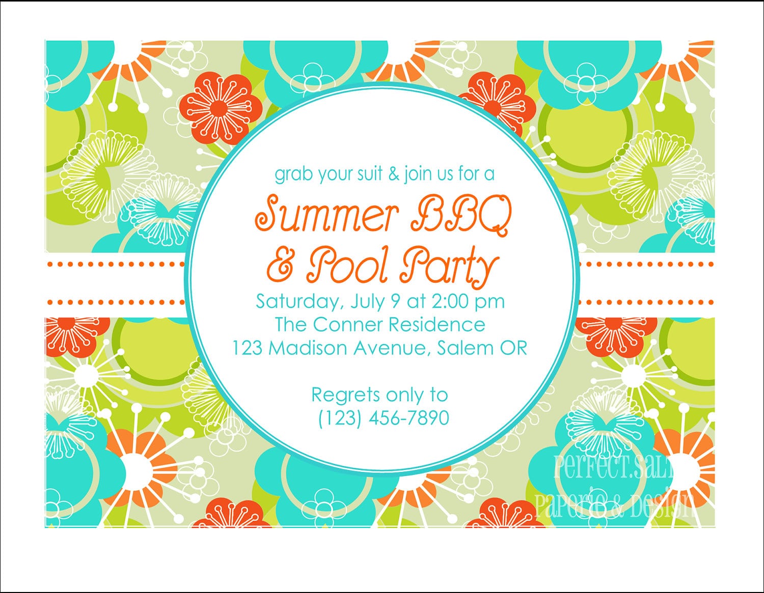 Summer Party Invitations
