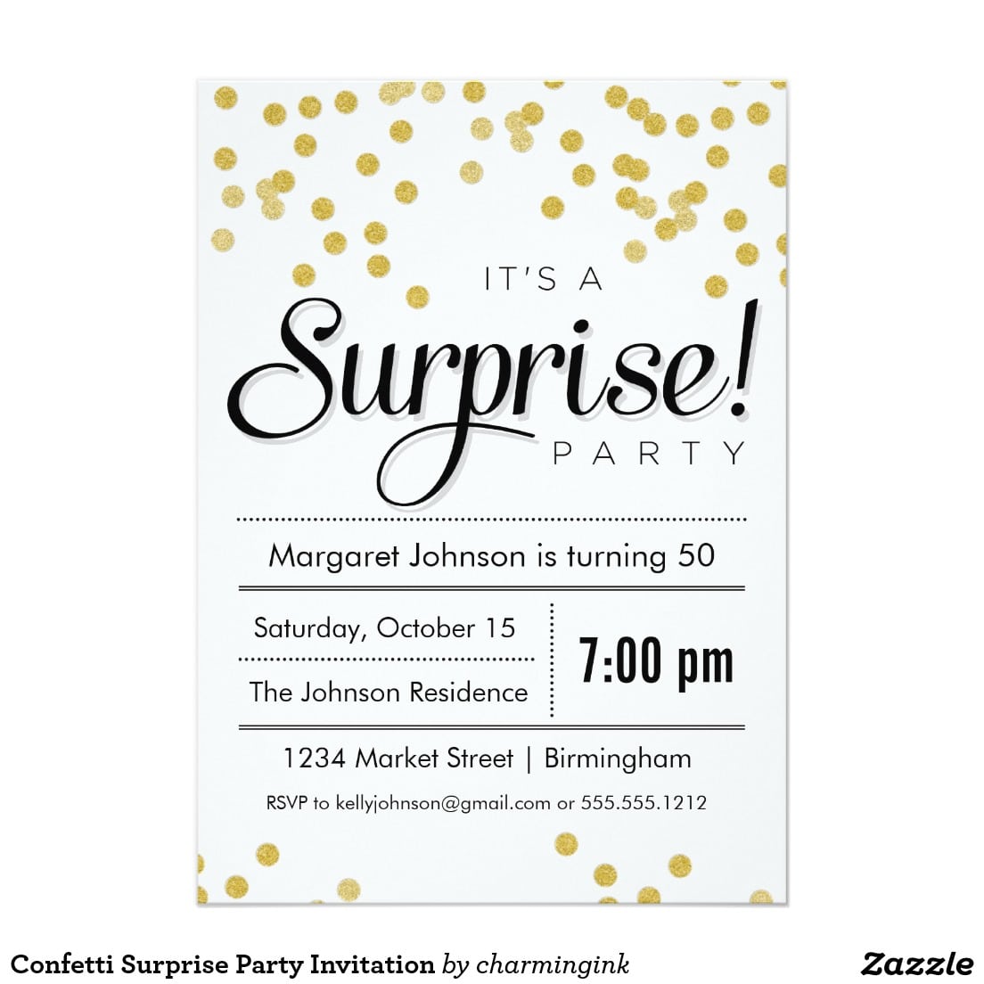 Surprise Party Invitations