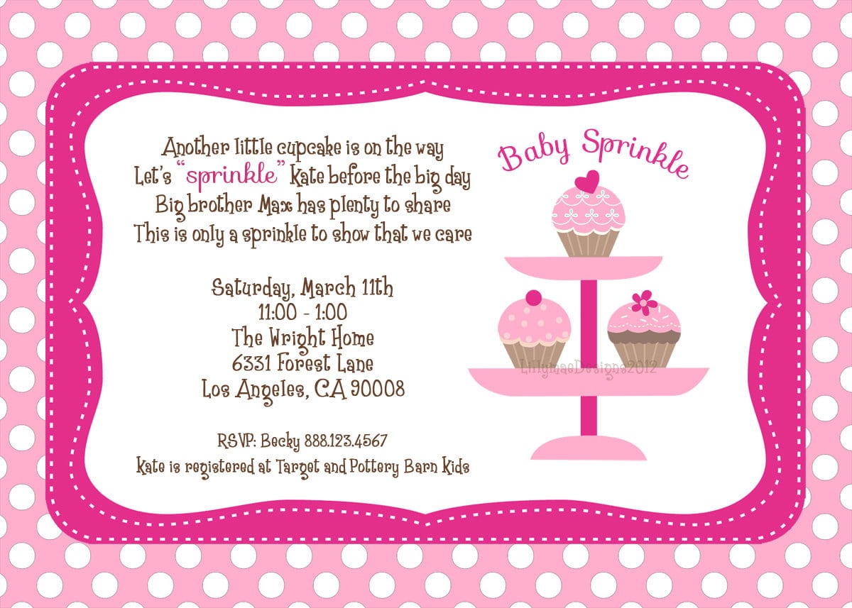Templates   Sprinkle Baby Shower Invitations