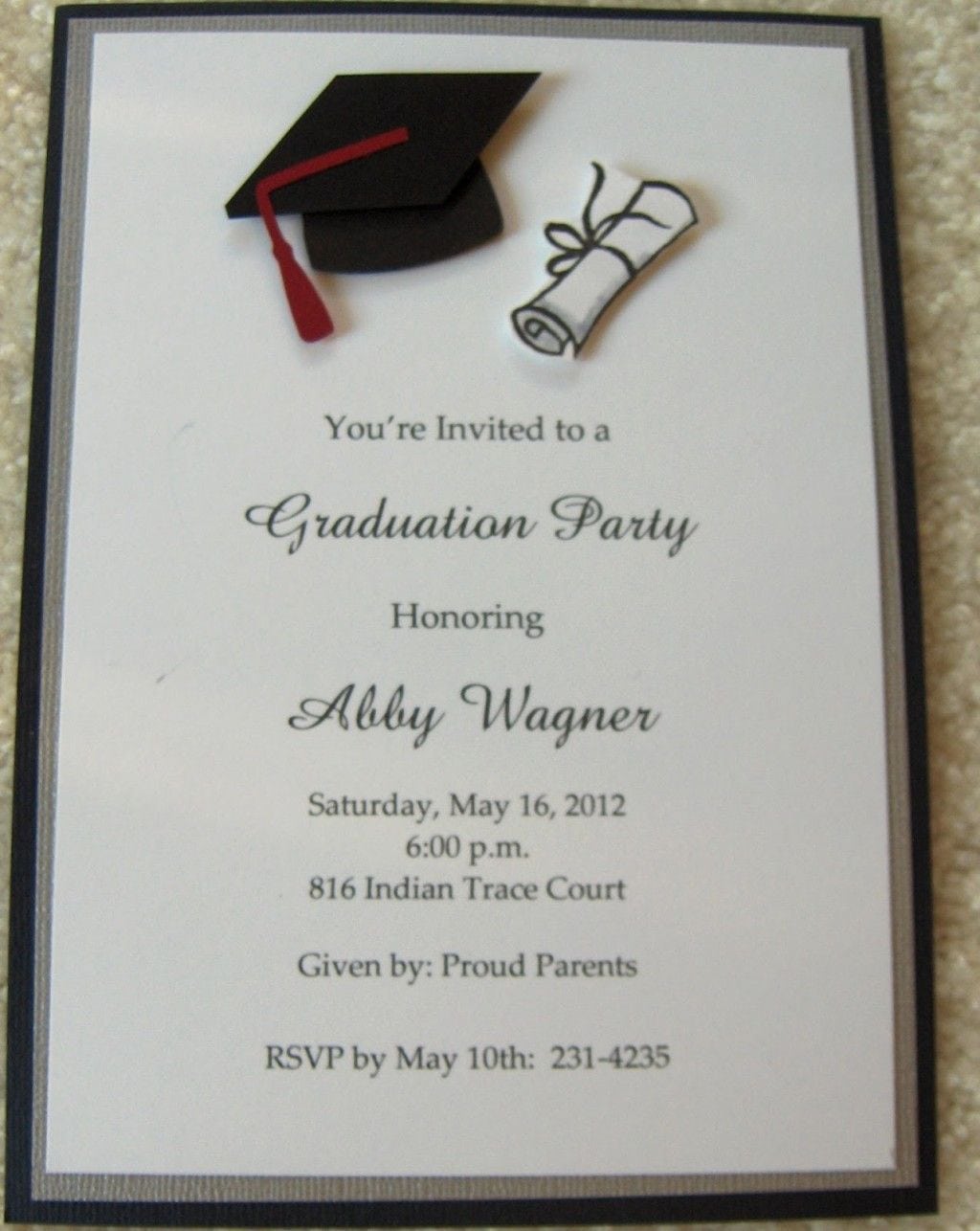 Templates Elegant Cheap Graduation Invitations In Bulk With